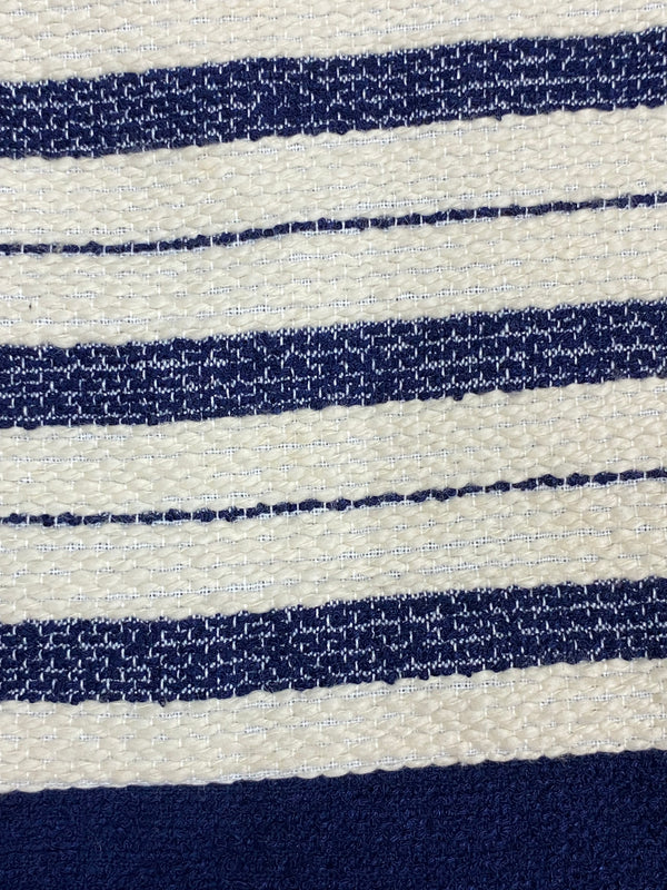 Damen Kleid blau/weiß gestreift, tiefe Tailiie 20er Jahre Stil Gr.36