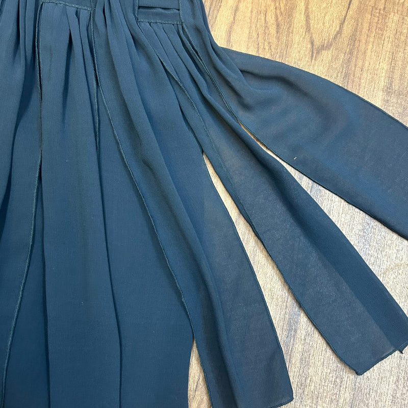Vintage-Kleid Gr. 36 – Dunkelblau & tiefe Taille