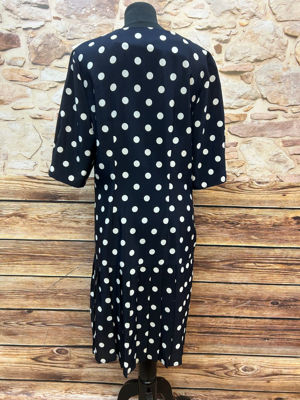 Maritimes Punktekleid Gr. 42/44