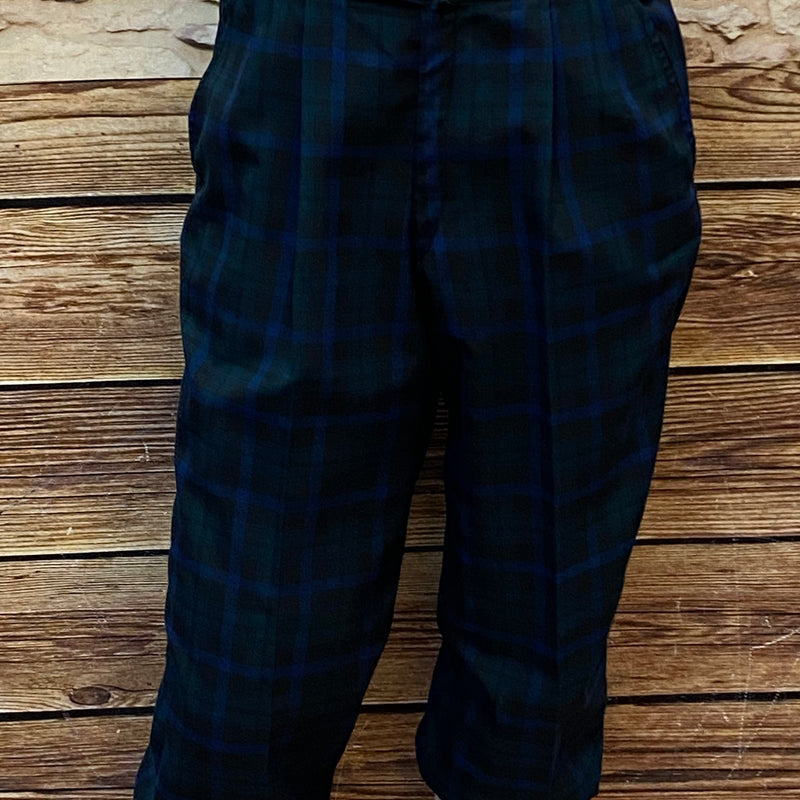 „Vintage Knickerbocker im 20er-Jahre-Stil, blaugrün kariert, Größe 50“