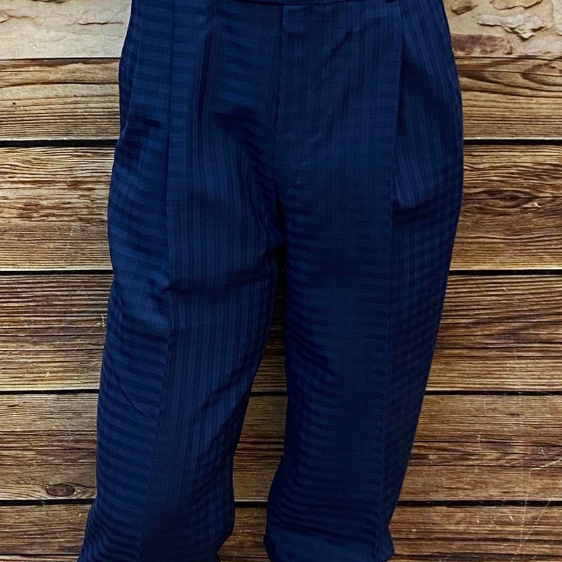 „Vintage Knickerbocker dunkelblau gestreift im 20er-Jahre-Stil, Gr. 48, ungetragen“