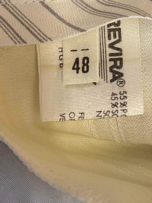 „Innenetikett Revira Schurwolle-Polyester an Vintage Knickerbocker, Gr. 48“