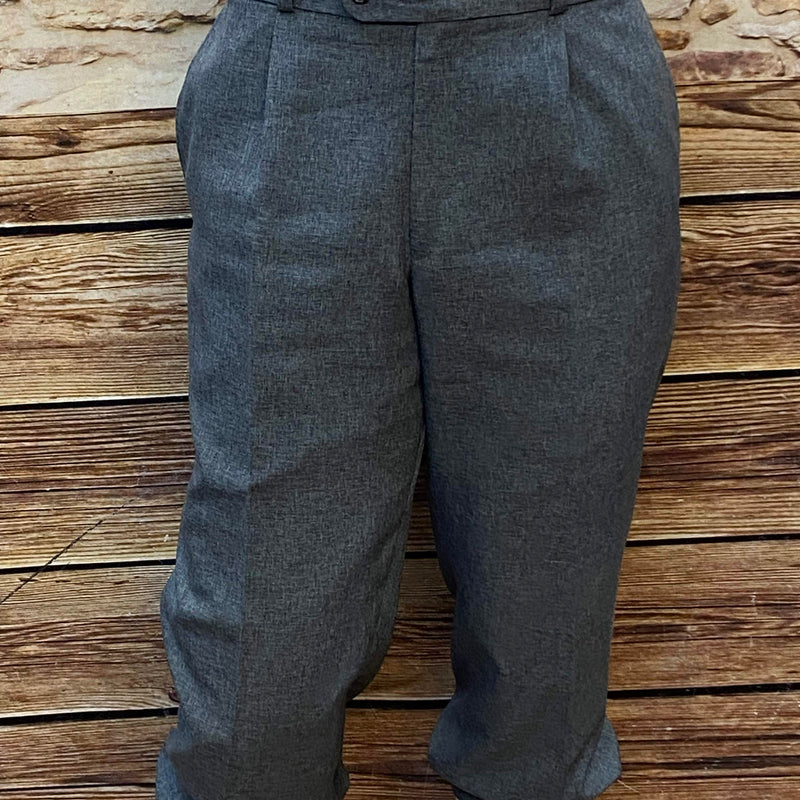 Vintage Knickerbocker Hose Größe 50 in Grau, sehr gut erhalten, ideal für Retro-Events und historische Kostüme.