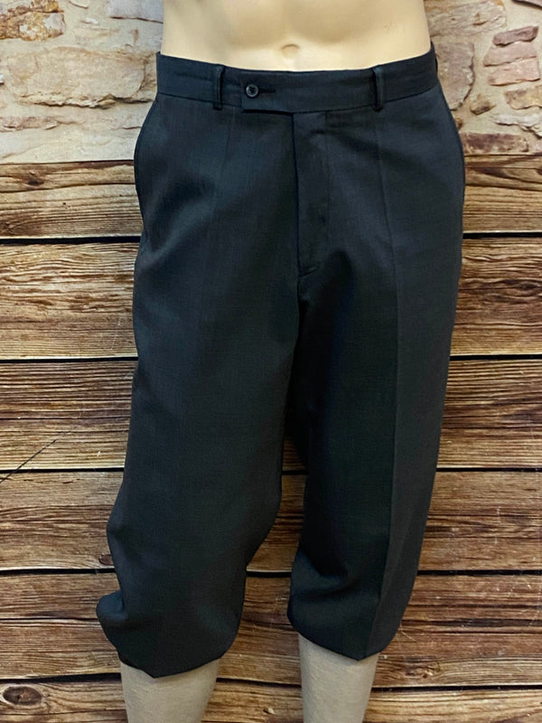 Vintage Knickerbocker Hose anthrazit 1920er Jahre Vorderansicht