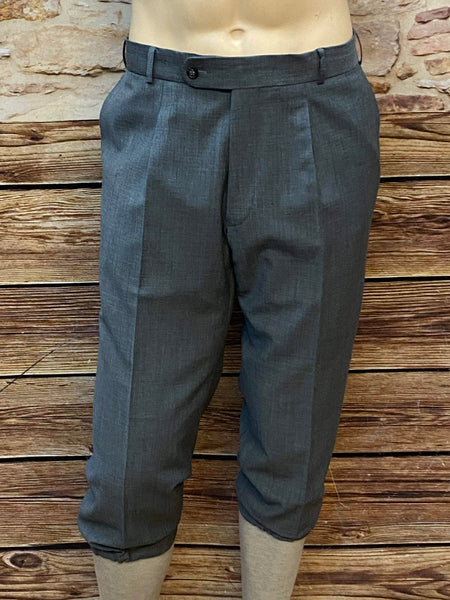 Vintage Knickerbocker Hose Herren Größe 50 grau Schurwolle sehr guter Zustand