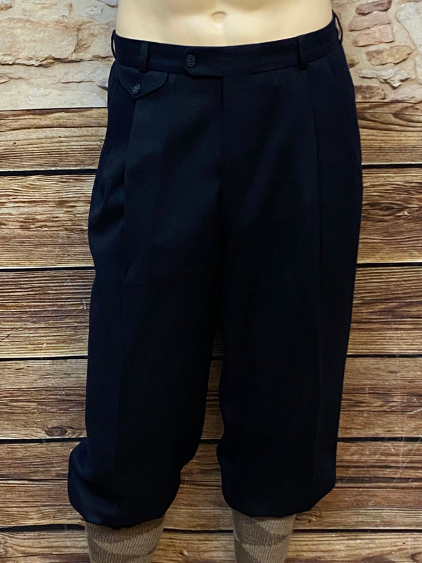 „Vintage Knickerbocker Hose Herren schwarz 20er Jahre Stil Frontansicht“