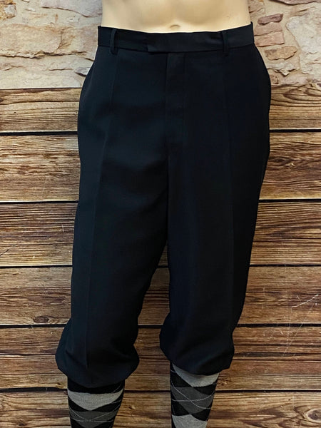 Vintage Herren-Knickerbockerhose in Dunkelgrau, Größe 56