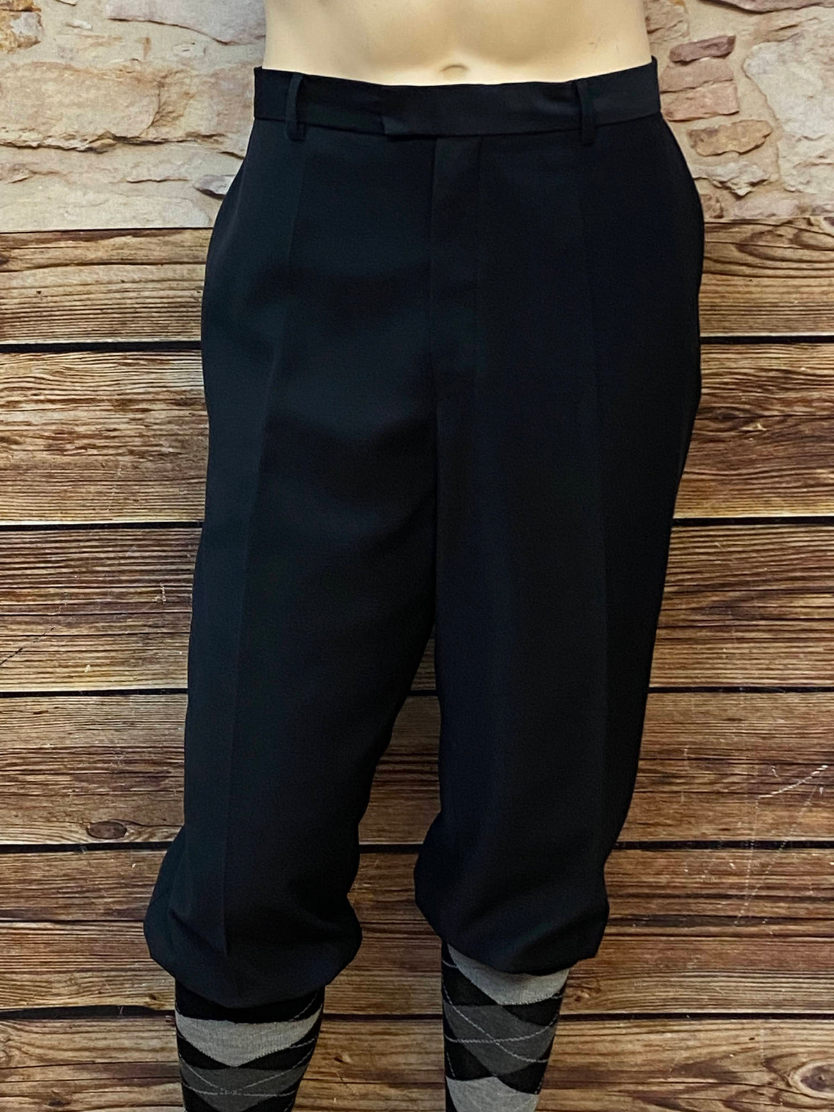 Vintage Herren-Knickerbockerhose in Dunkelgrau, Größe 56