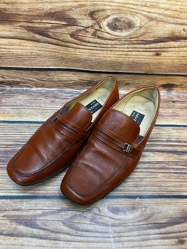 Vintage Leder Loafer Herren braun Größe 40 von Nevzat Özel