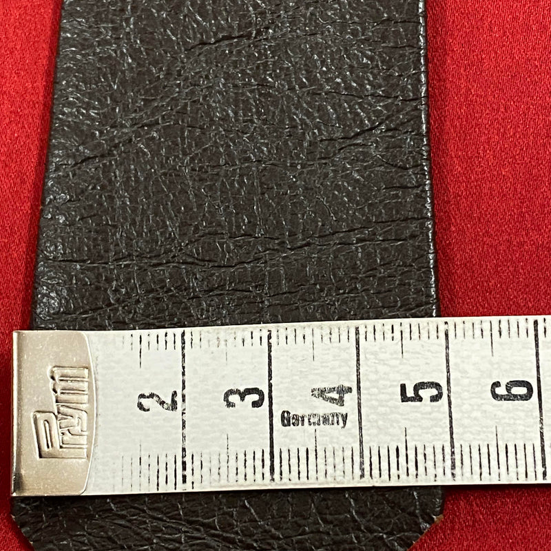 Vintage Lederkrawatte Dunkelbraun – Echtes Leder Retro Herren Krawatte