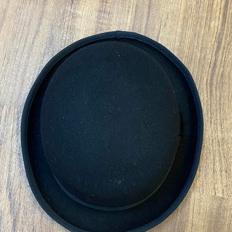 Vintage Bowler Hat schwarz Größe 59 für 20er Jahre Herren Outfit