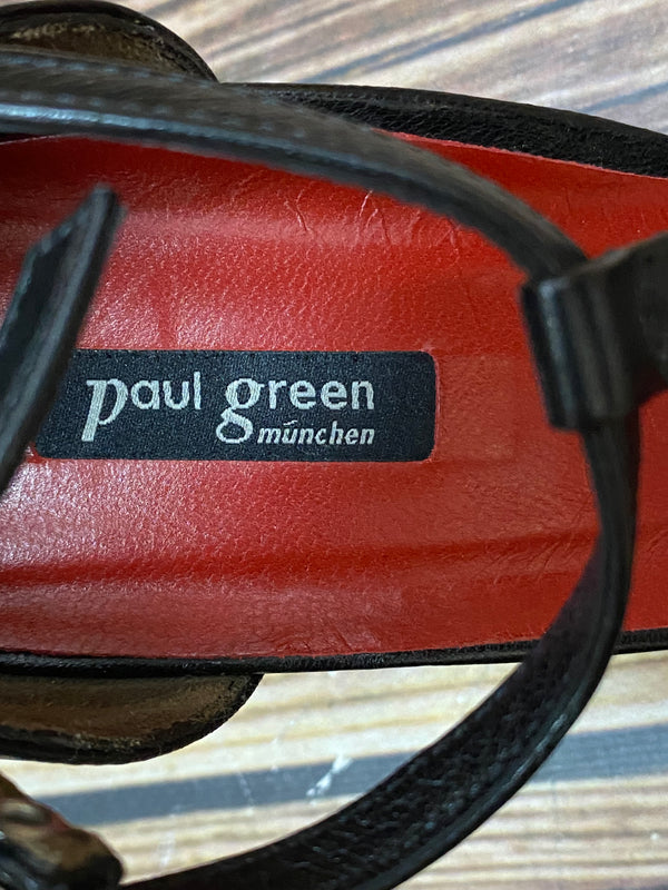 „Vintage Damen Pumps schwarz Absatz T-Steg Paul Green Gr.38“
