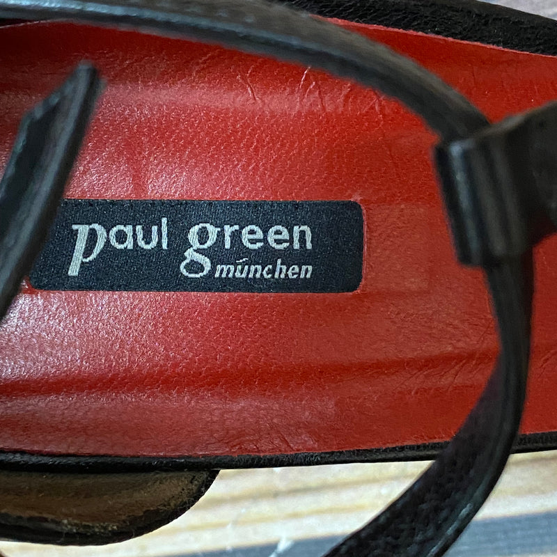 „Vintage Damen Pumps schwarz Absatz T-Steg Paul Green Gr.38“