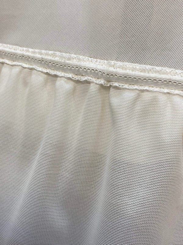 Vintage Reifrock Gr. ca. 40 in Weiß mit drei Reifen und 267 cm Umfang – Ansicht 2