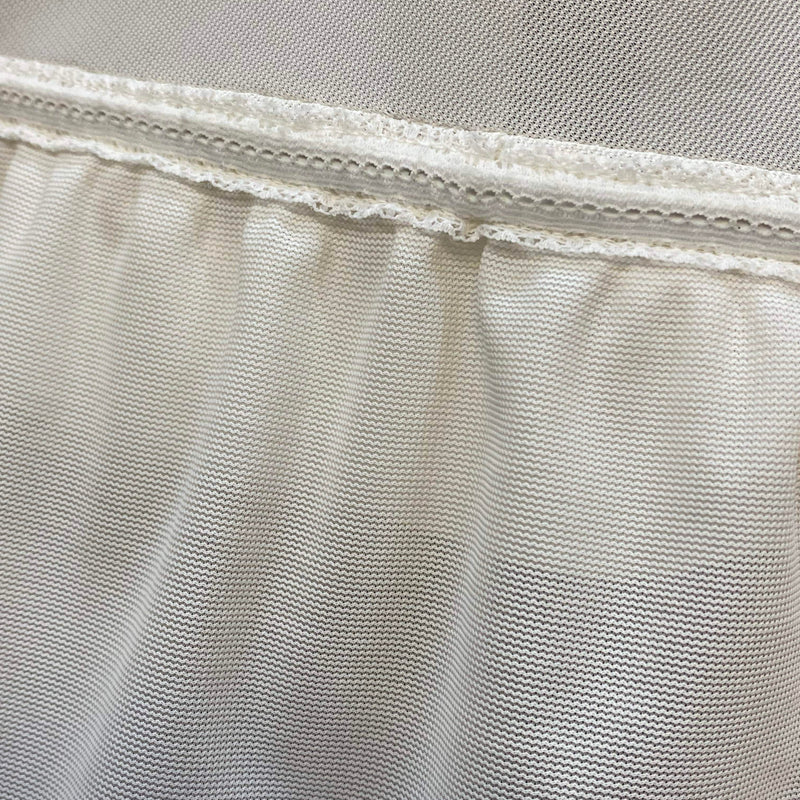 Vintage Reifrock Gr. ca. 40 in Weiß mit drei Reifen und 267 cm Umfang – Ansicht 2