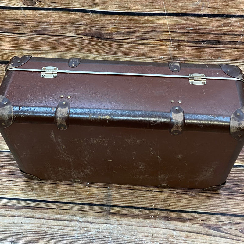 Vintage Reisekoffer 50er Jahre – Oldtimer Steampunk Koffer Theater Requisite, Ansicht 5