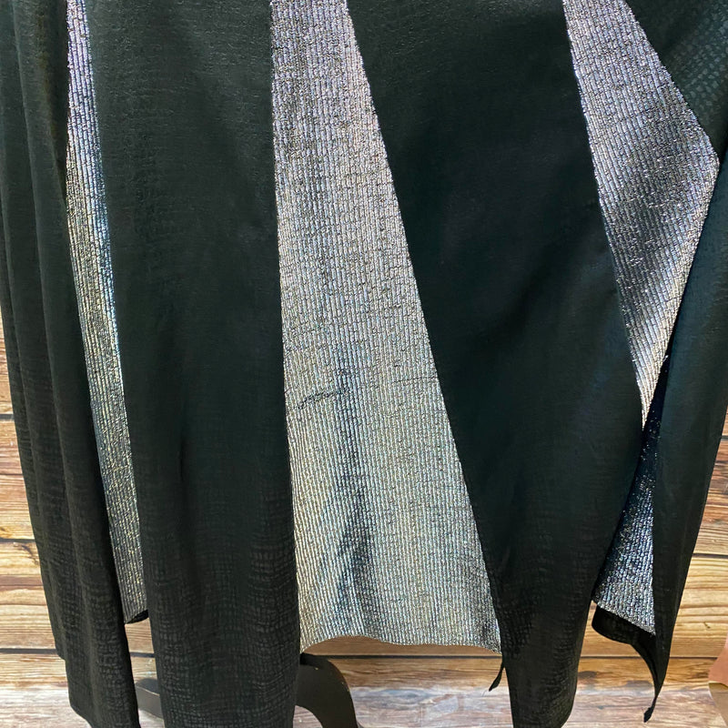 Vintage Rock schwarz mit Glanz-Einsätzen – 20er Jahre Stil Abendgarderobe Größe 48, Ansicht 2