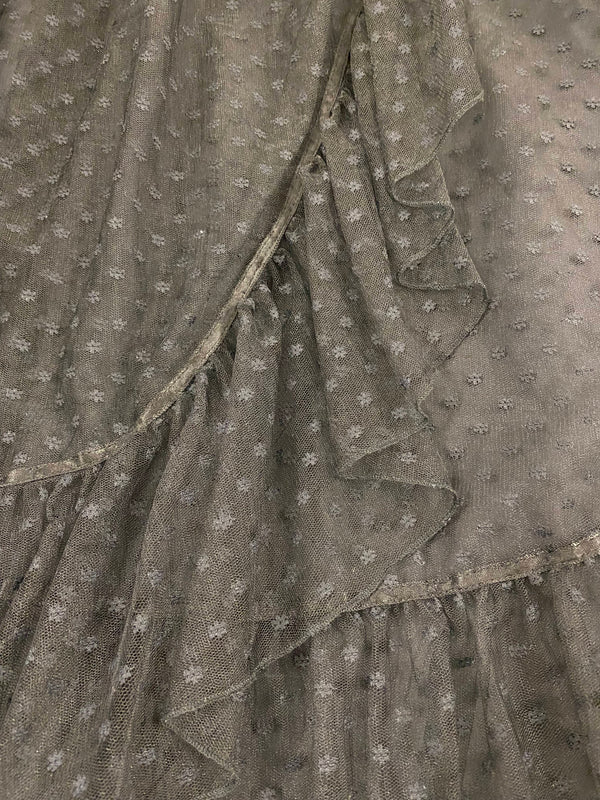 Original Vintage Tüllrock Punktmuster