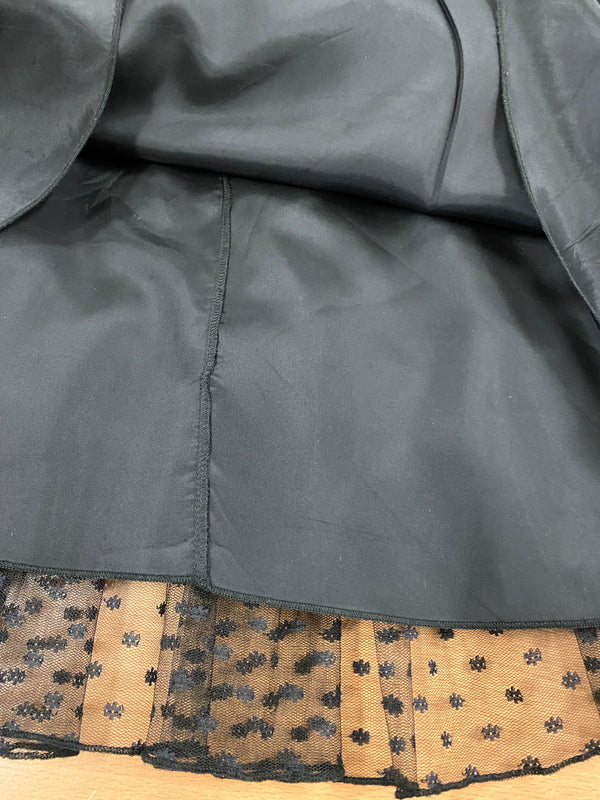 Original Vintage Tüllrock Punktmuster