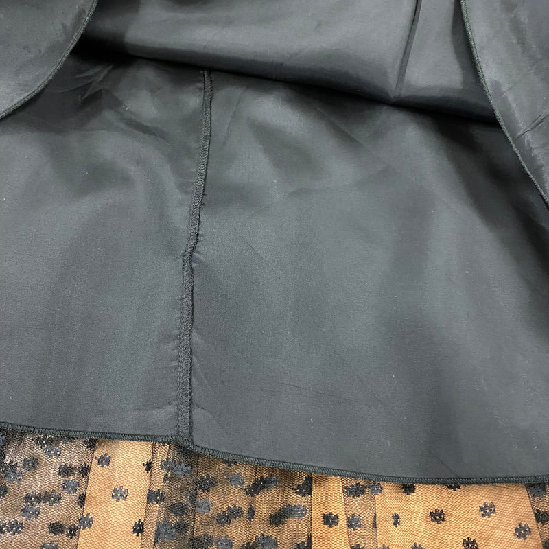 Original Vintage Tüllrock Punktmuster