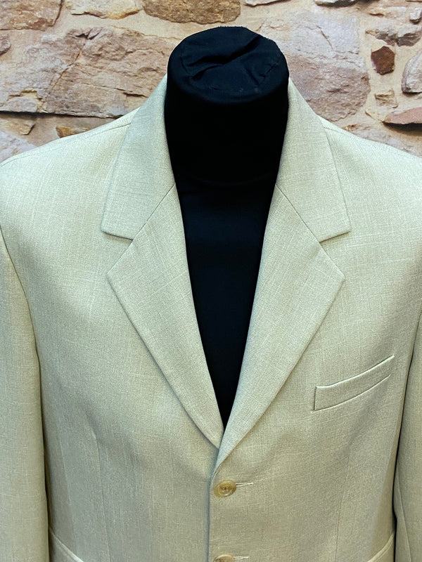 „Vintage Sakko Herren beige Detail Revers und Knöpfe elegant“