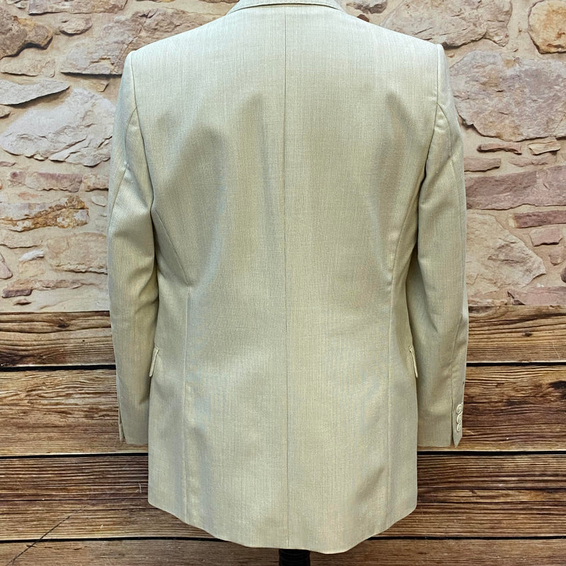 „Vintage Herren Sakko Rückansicht klassischer Schnitt Elfenbein“