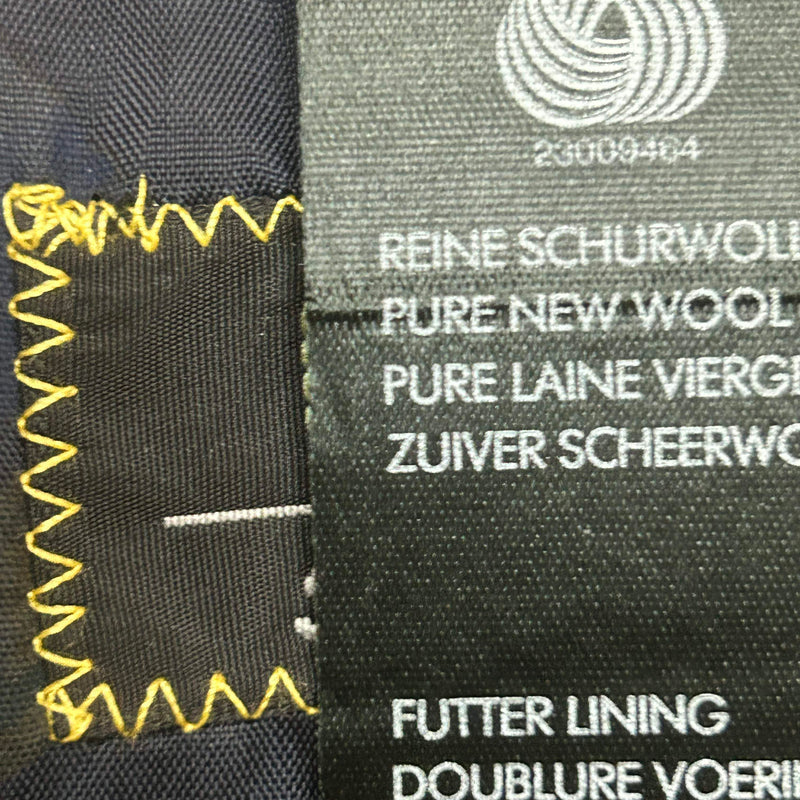 Vintage Doppelreiher Sakko Herren Gr. 27 – Schurwolle, Dunkelblau