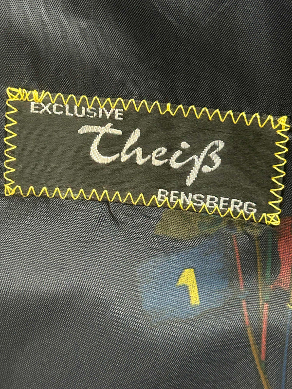 Vintage Doppelreiher Sakko Herren Gr. 27 – Schurwolle, Dunkelblau