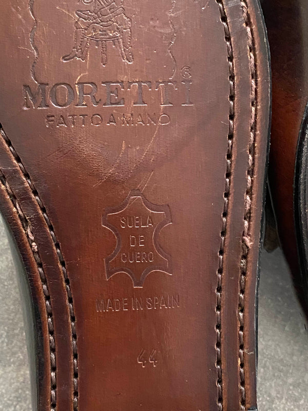 Vintage Loafer Leder Braun Gr. 44 – handgefertigt mit Ledersohle, Ansicht 4