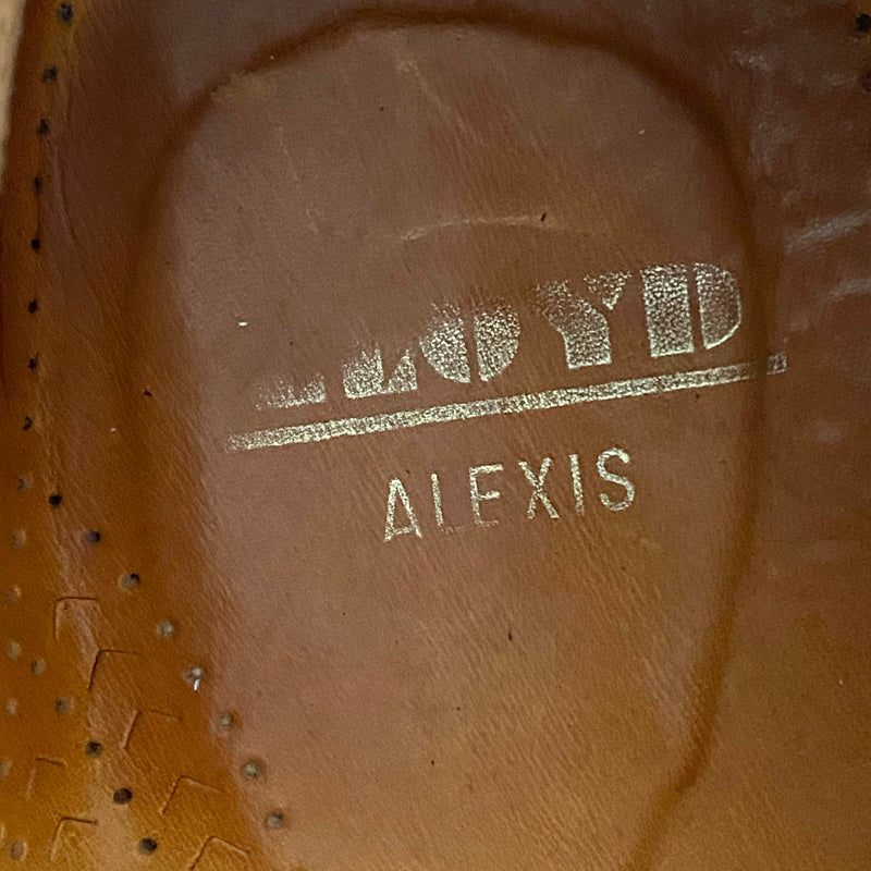 Vintage Loafer Leder Braun Gr. 44 – Ledersohle & perforiert, Ansicht 6