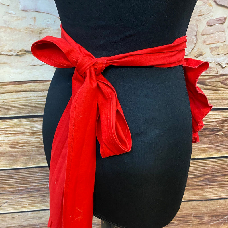 „rote 50er jahre servierschürze vintage stil“