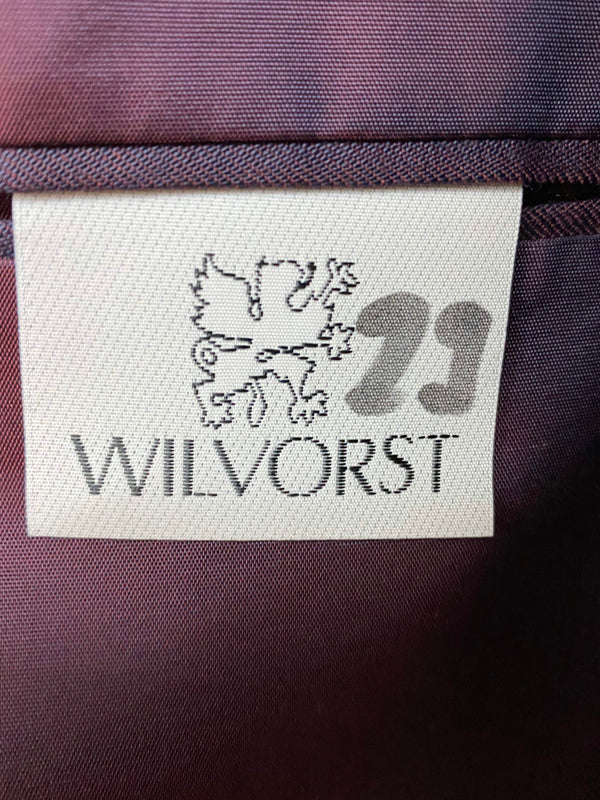 WILVORST Smoking komplett Gr. 29 – Aubergine mit Seide & Zubehör
