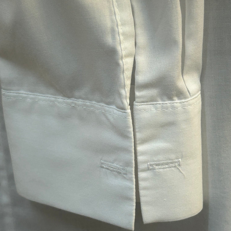 „Vintage Herren Smokinghemd Manschette Detail weiß“