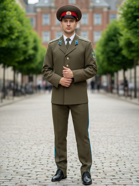 Komplettes sowjetisches Uniform-Set Größe 50, Jacke und Hose.
