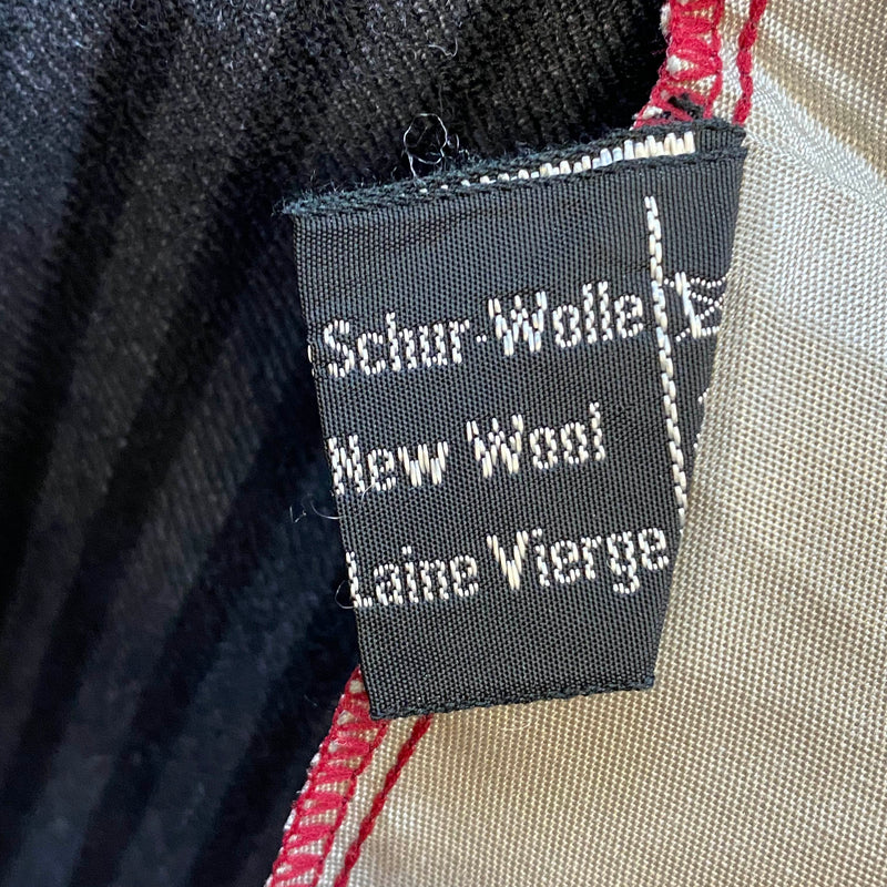 Materialetikett der Vintage Stresemannhose aus Schurwolle