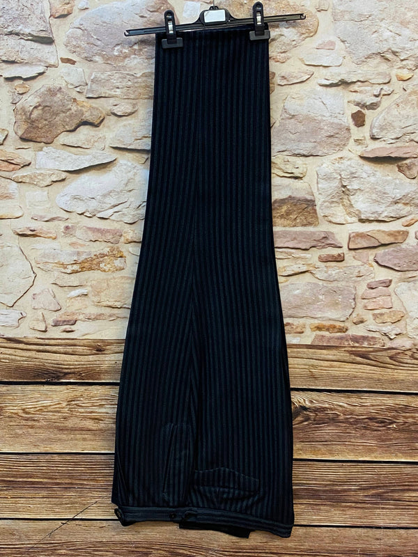 Vintage Stresemannhose aus Schurwolle in Schwarz-Grau