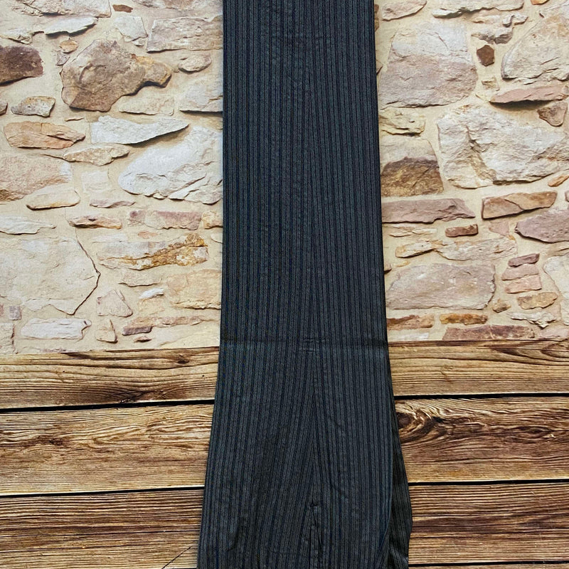 Vintage Stresemannhose Herren Größe 52 grau-schwarz gestreift