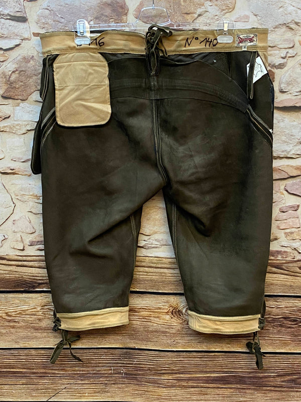 „Stockerpoint Original Trachtenlederhose aus echtem Leder mit klassischer Kniebundform“