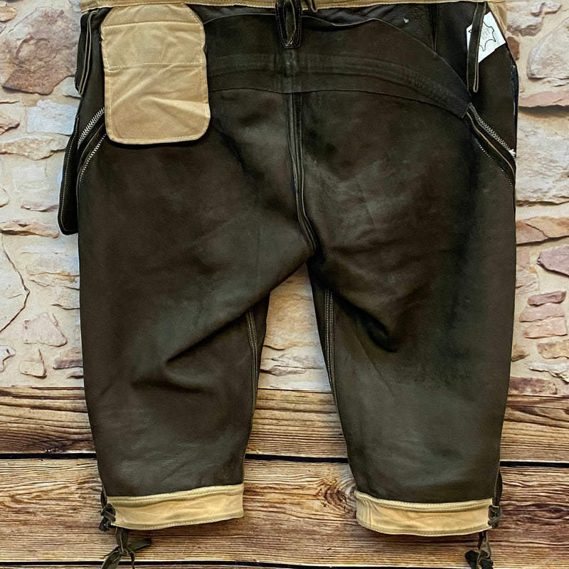 „Stockerpoint Original Trachtenlederhose aus echtem Leder mit klassischer Kniebundform“