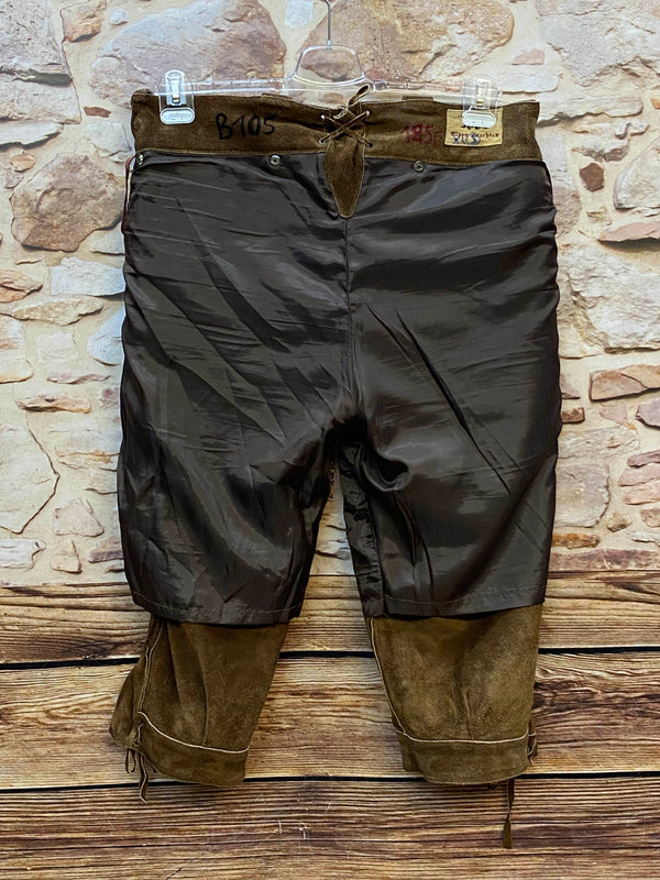 Vintage Lederhose Kniebund Dunkelbraun – Gr. 52 – 1886 Alphorn Trachten