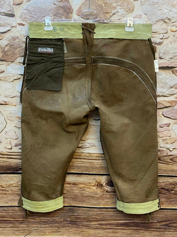 „Innenansicht Lederhose Donisl Echtleder Verarbeitung Detail Ansicht 1“
