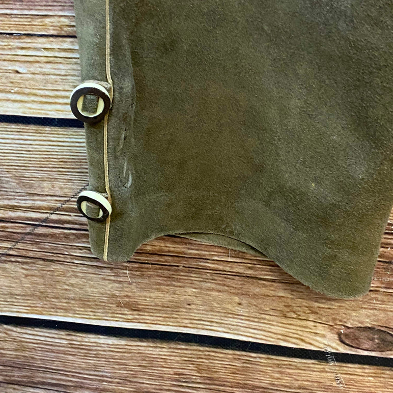 Vintage Trachten Lederhose Herren grün Gr. 56 Echtleder, Ansicht 4