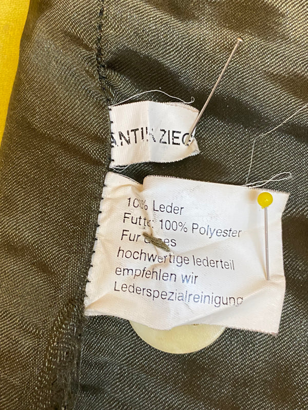Vintage Trachten Lederhose Herren grün Gr. 56 Echtleder, Ansicht 5