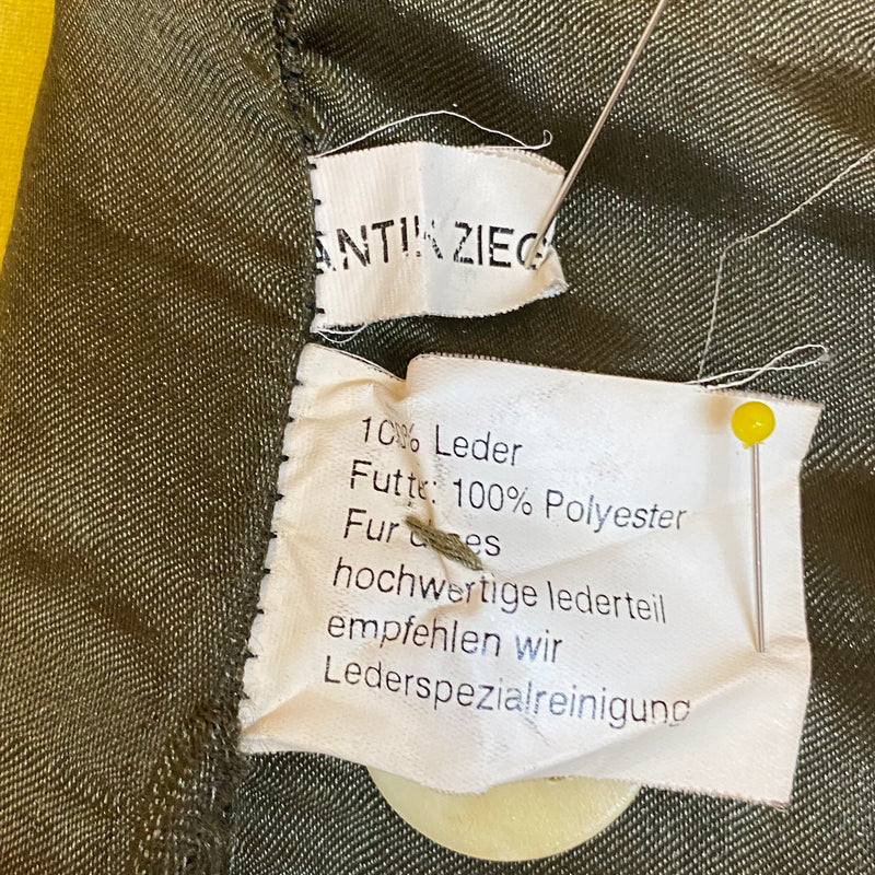 Vintage Trachten Lederhose Herren grün Gr. 56 Echtleder, Ansicht 5