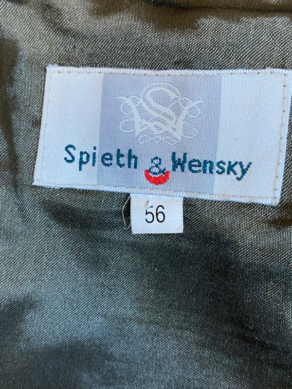 Vintage Trachten Lederhose Herren grün Gr. 56 Echtleder, Ansicht 6