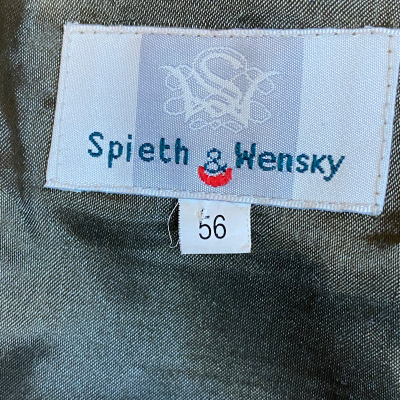 Vintage Trachten Lederhose Herren grün Gr. 56 Echtleder, Ansicht 6