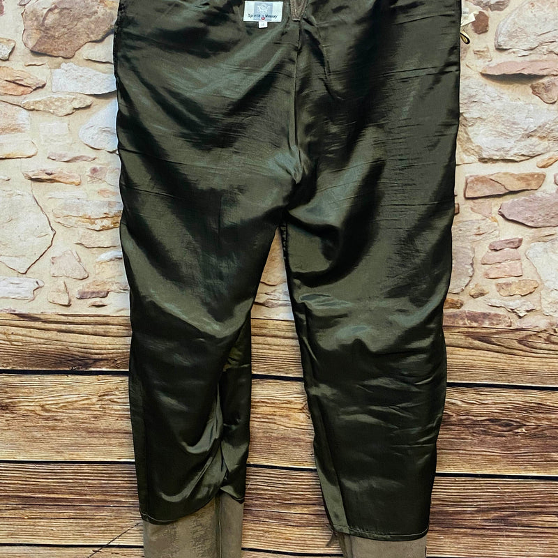 Vintage Trachten Lederhose Herren grün Gr. 56 Echtleder, Ansicht 7