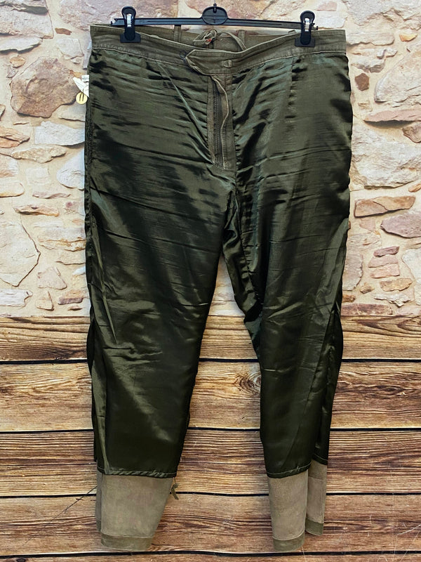 Vintage Trachten Lederhose Herren grün Gr. 56 Echtleder, Ansicht 8
