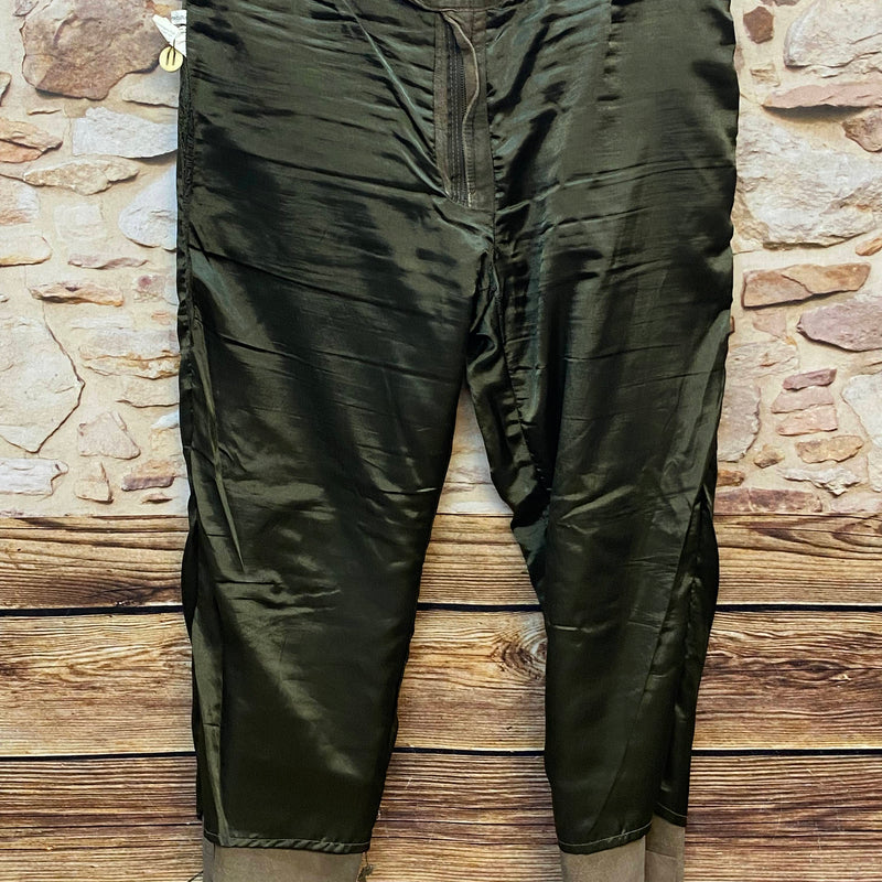 Vintage Trachten Lederhose Herren grün Gr. 56 Echtleder, Ansicht 8