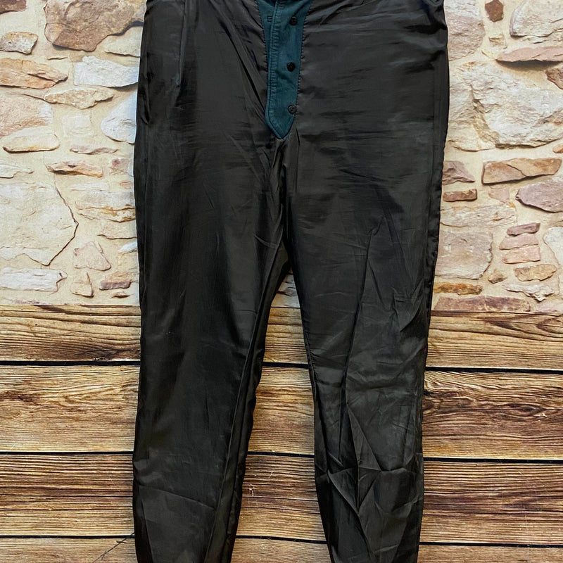 Vintage Trachten Lederhose Herren dunkelgrün lang Nappaleder Gr. 50